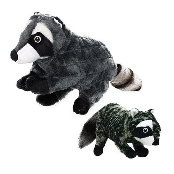 Mighty Nature Series Raccoon Durable Squeaky Plush Dog Toy
