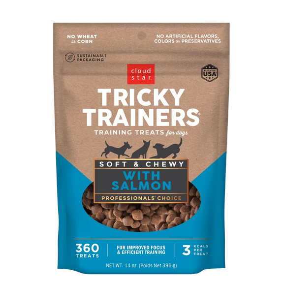 Tricky Trainers Soft & Chewy Salmon Flavor Dog Treats