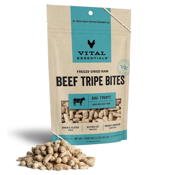 Beef Tripe Freeze-Dried Grain-Free Dog Treats