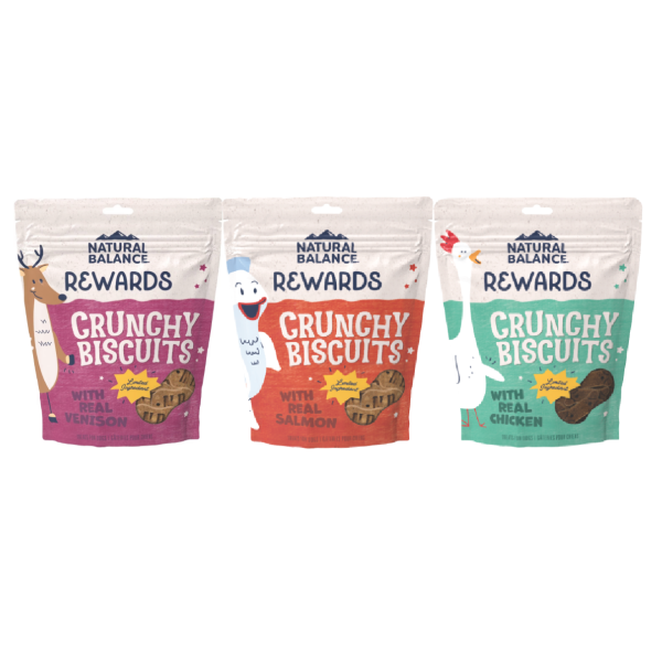 Rewards Crunchy Biscuits Triple Pack: Venison, Salmon, Chicken