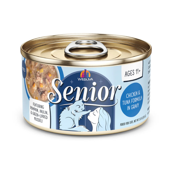 Senior Chicken & Tuna Formula in Gravy Canned Cat Food
