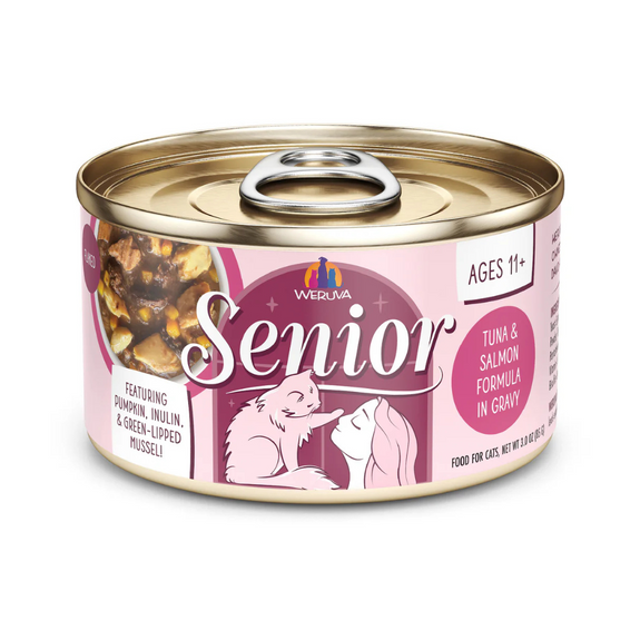 Senior Tuna & Salmon Formula in Gravy Canned Cat Food