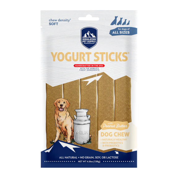 Yogurt Sticks with Peanut Butter Soft Grain-Free Dog Treats