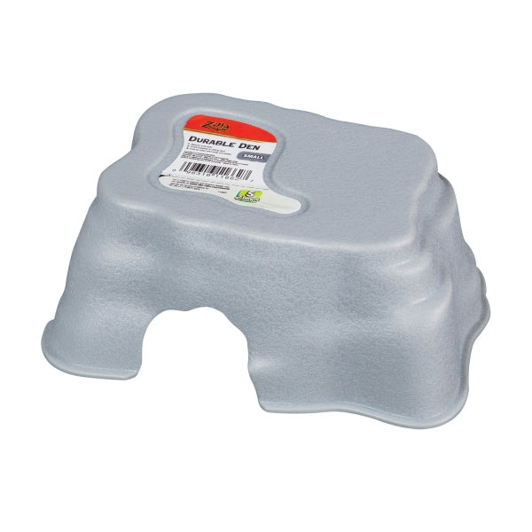 Durable Den Plastic Reptile Hideout Grey