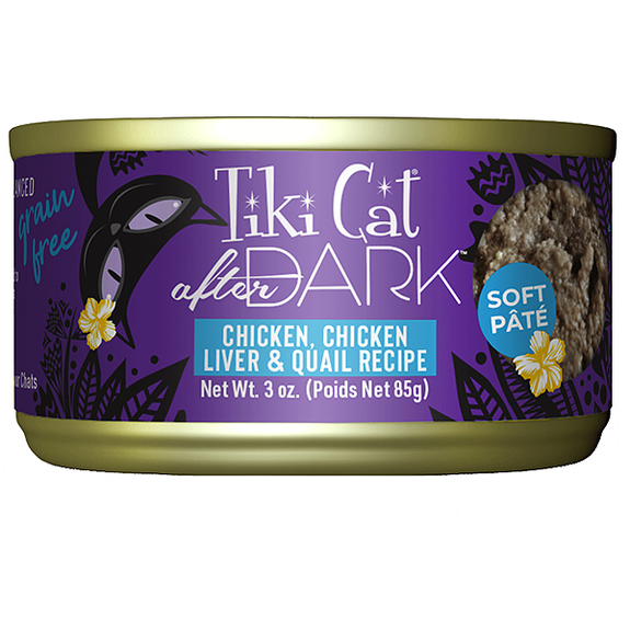 After Dark Pate Chicken, Chicken Liver & Quail Recipe Grain-Free Canned Cat Food
