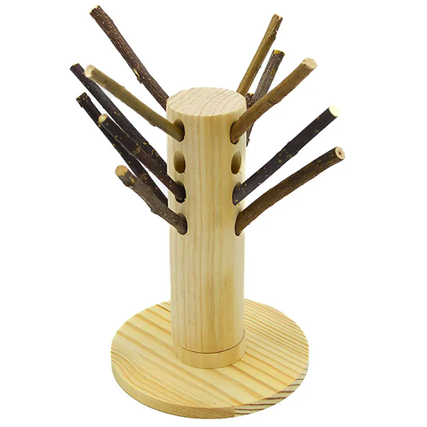 Enriched Life Apple Twig Tree Wooden Enrichment Small Animal Toy