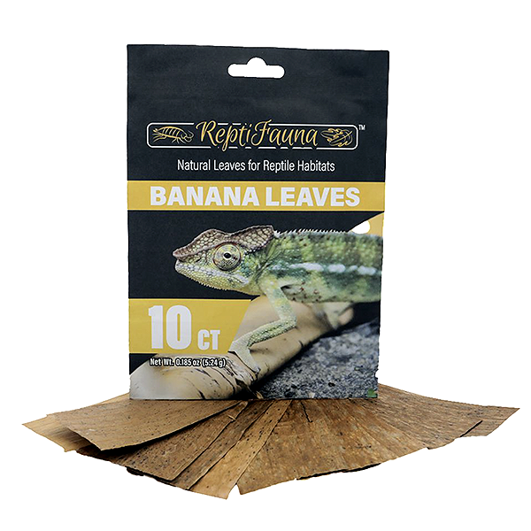 ReptiFauna Dried Banana Leaves Substrate for Bioactive Terrariums & Reptile Habitats