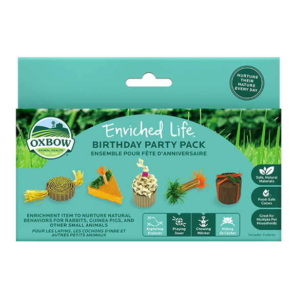 Enriched Life Birthday Party Pack Small Animal Enrichment Chew Toy Variety Gift Box