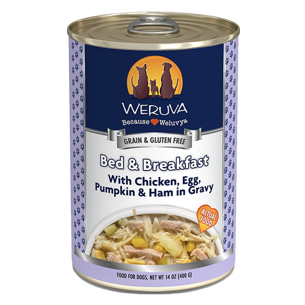 Bed & Breakfast with Chicken, Egg, Pumpkin & Ham in Gravy Grain-Free Canned Dog Food