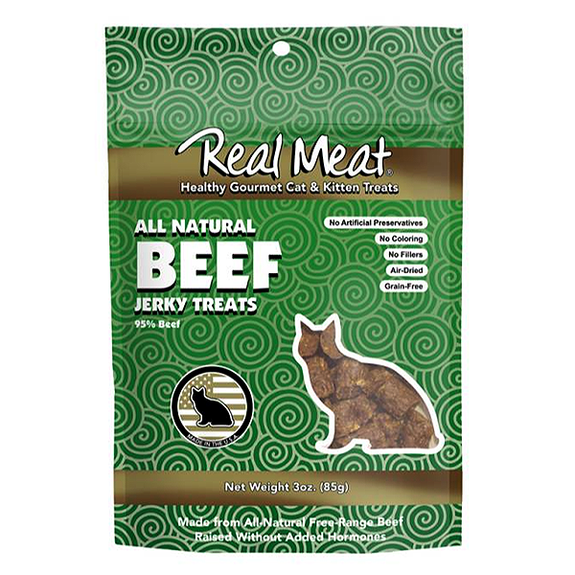 All Natural 95% Beef Grain-Free Jerky Cat Treats