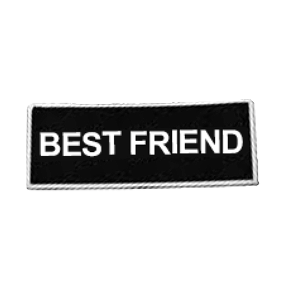 Boss Tactical Patch for Harnesses "Best Friend" Black & White