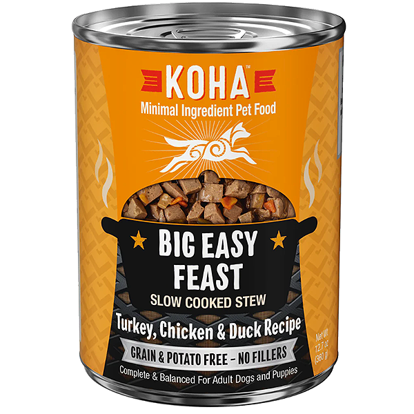 Big Easy Feast Slow Cooked Stew with Turkey, Chicken & Duck Grain-Free Wet Canned Dog Food