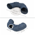 Vesper Tunnel with Sleeping Cushion Fabric Cat Hideout & Toy Navy Blue