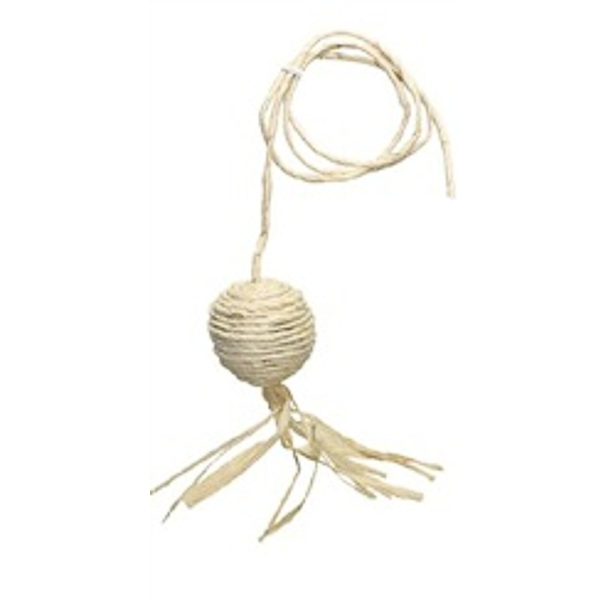 Catit Eco Terra Sisal Ball On A String Natural Toy
