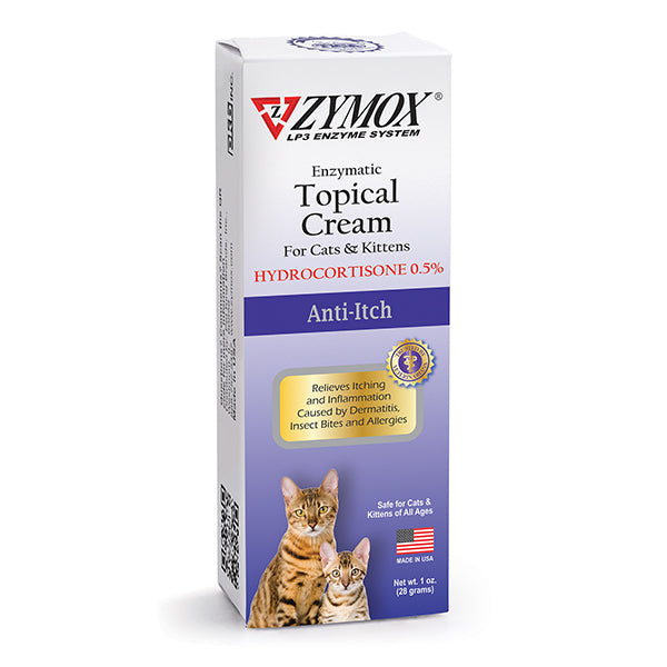 .5% Hydrocortisone Anti-Itch Enzymatic Topical Skin Cream for Cats & Kittens