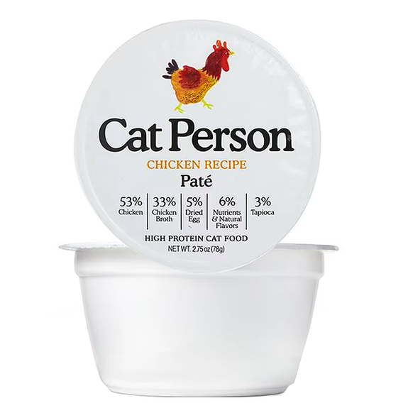 Cat Person Chicken Recipe Pate High Protein Grain-Free Wet Cat Food