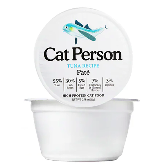 Cat Person Tuna Recipe Pate High Protein Grain-Free Wet Cat Food