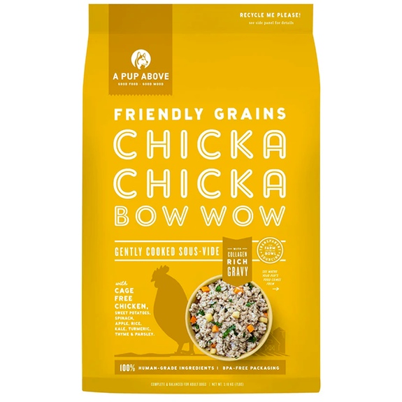 Chicka Chicka Bow Wow Recipe with Bone Broth & Friendly Grains Frozen Gently Cooked Dog Food