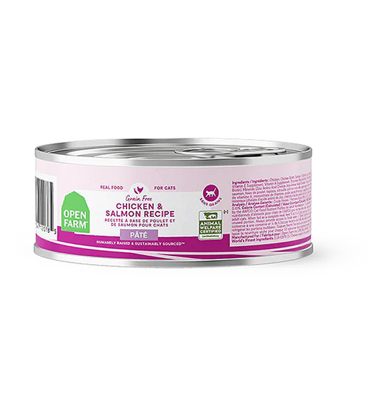 Chicken & Salmon Recipe Grain-Free Pate Wet Canned Cat Food