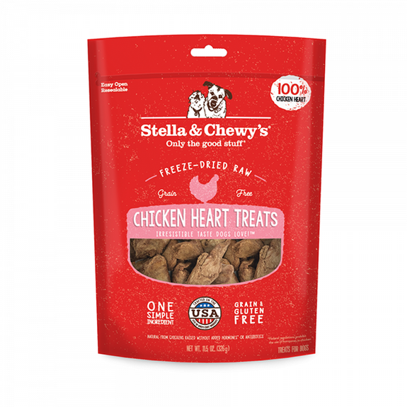 Freeze-Dried Raw Chicken Hearts Grain-Free Dog Treats