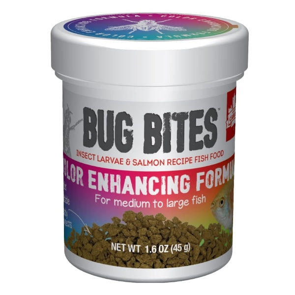 Bug Bites Insect Larvae & Salmon Recipe Color Enhancing Aquarium Pelleted Fish Food