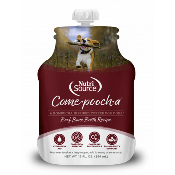 Come-pooch-a Beef Bone Broth Food Grain-Free Topper for Dogs