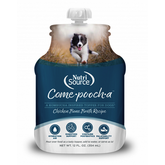 Come-pooch-a Chicken Bone Broth Food Grain-Free Topper for Dogs