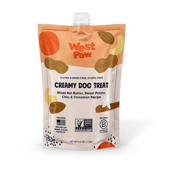 Creamy Mixed Nut Butter, Sweet Potato, Chia & Cinnamon Recipe Grain-Free Dog Treat