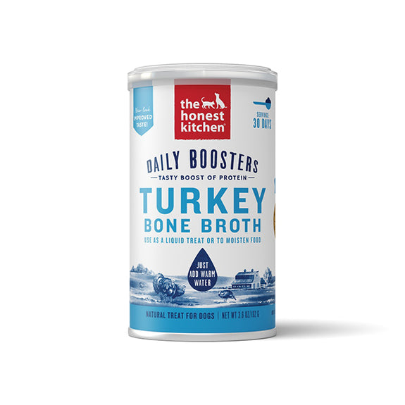 Daily Boosters Instant Turkey Bone Broth with Ginger Dog & Cat Supplement