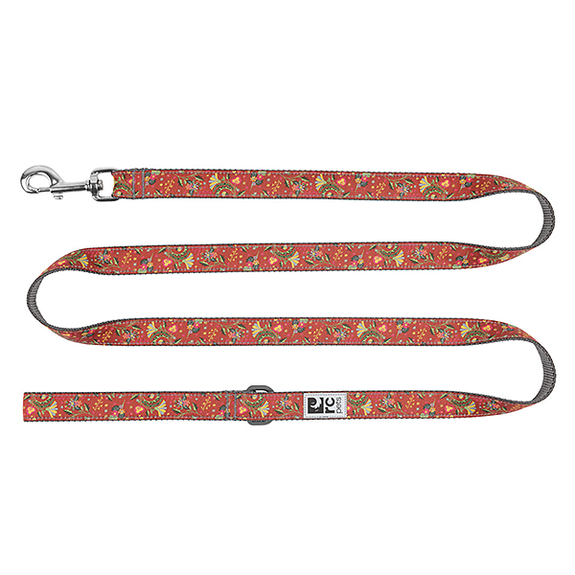 Dog Leash with Reflective Label Clay Floral