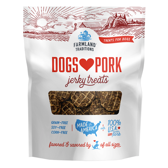 Dogs Love Pork Jerky Grain-Free Dog Treats