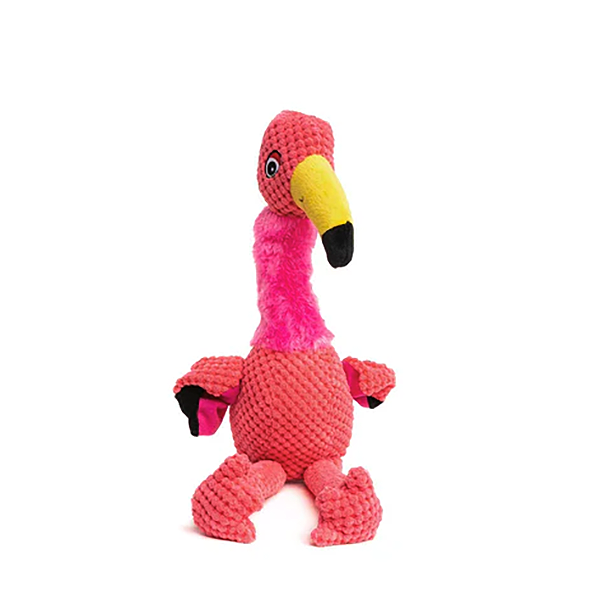 Floppy Flamingo Squeaky Plush Dog Toy