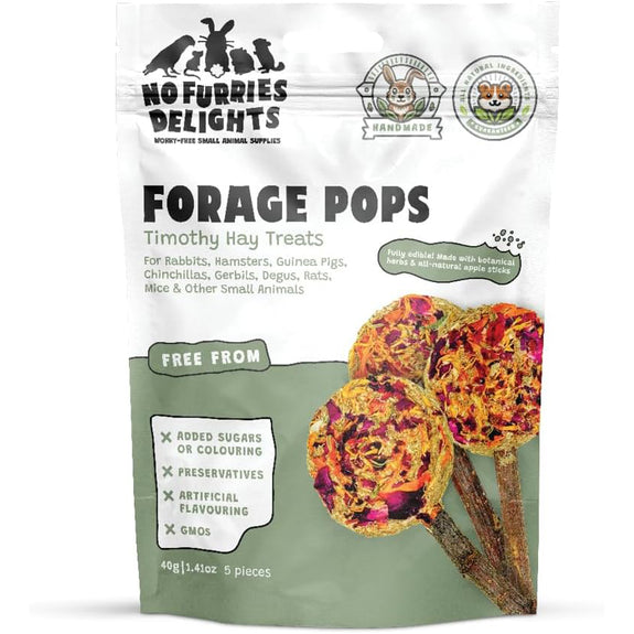Forage Pops Timothy Hay Treats for Small Animals