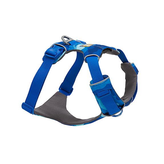 Front Range Padded Everyday Dog Harness Coastal Mountains Blue