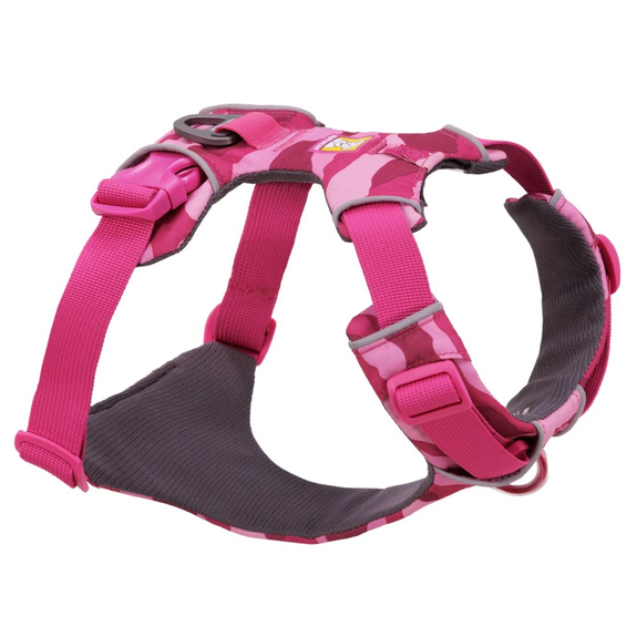 Front Range Padded Everyday Dog Harness Pink Mountains