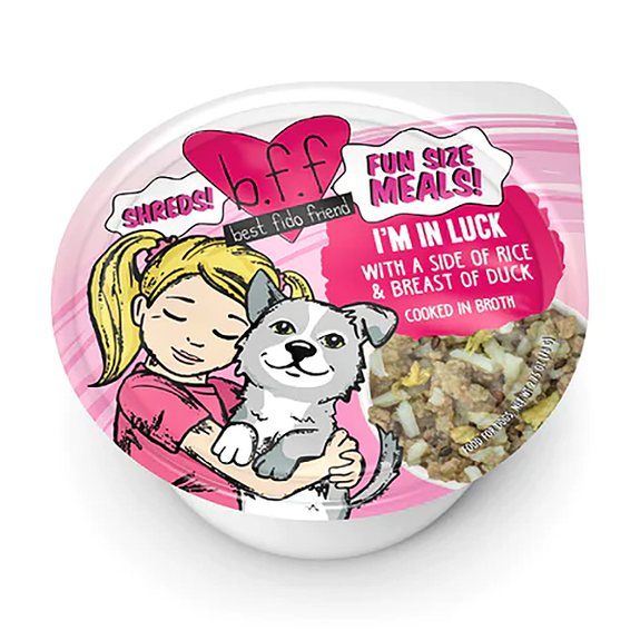 B.F.F. Fun Sized Meals I'm In Luck White Rice & Duck Breast Cup Wet Dog Food
