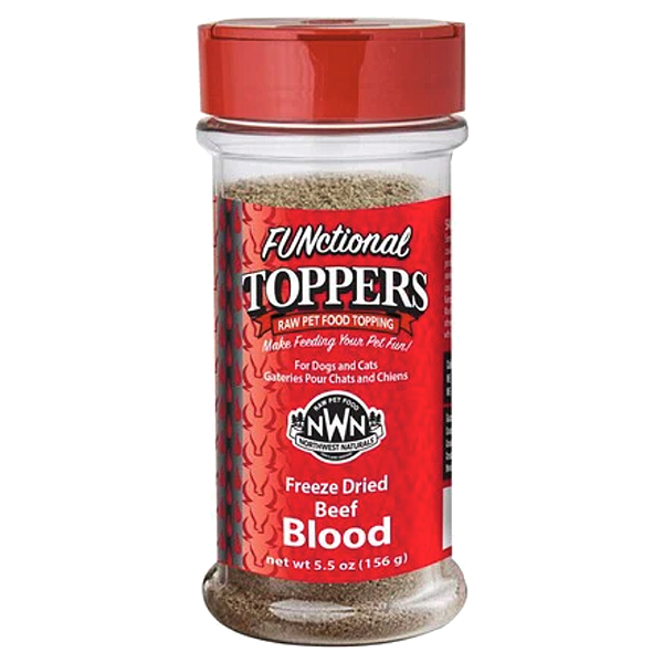 FUNctional Freeze-Dried Raw Toppers Beef Blood Sprinkle for Dogs & Cats