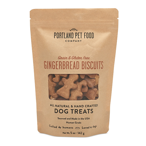 Gingerbread Hand Crafted Grain-Free Crunchy Biscuit Dog Treats