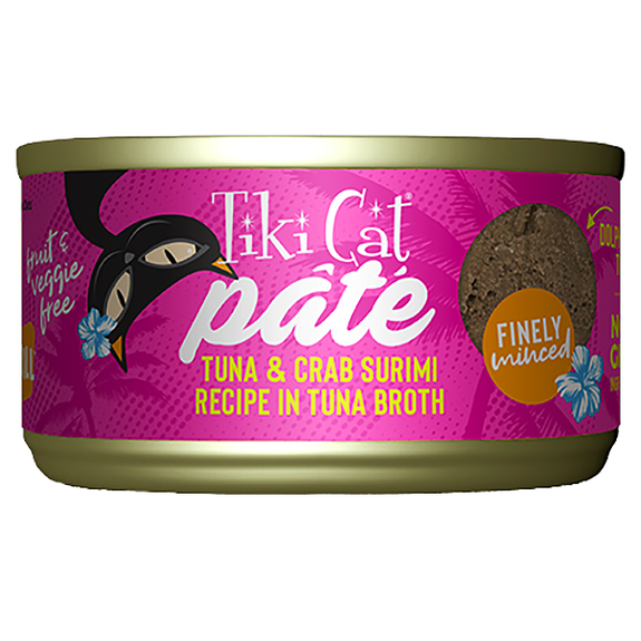 Grill Pate Tuna & Crab Surimi Recipe in Tuna Broth Grain-Free Canned Cat Food