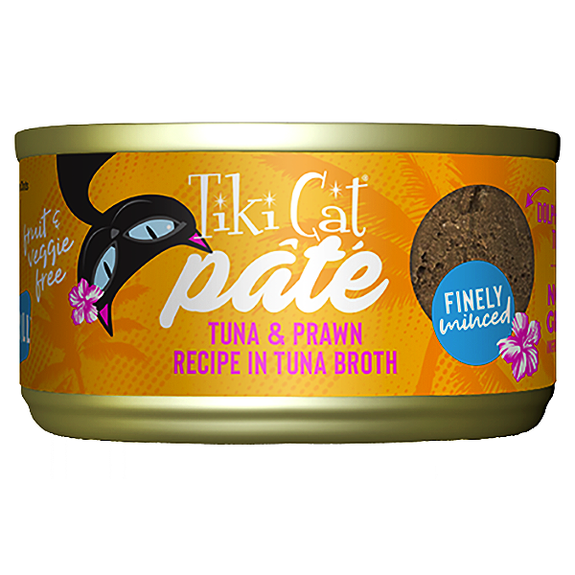 Grill Pate Tuna & Prawn Recipe in Tuna Broth Grain-Free Canned Cat Food