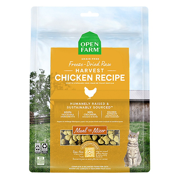 Harvest Chicken Recipe Grain-Free Freeze-Dried Raw Cat Food