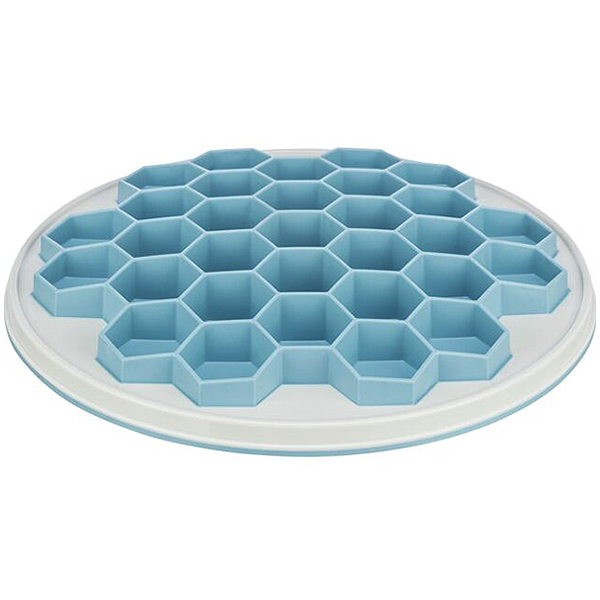 Slow Feed Plate Hive for Dry Dog Food Blue