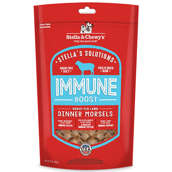 Stella's Solutions Grain-Free Immune Boost Grass Fed Lamb Dinner Morsels Freeze-Dried Raw Dog Food