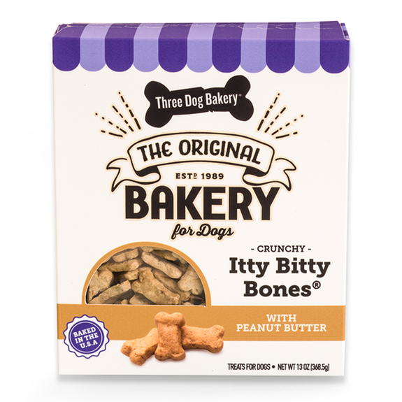 Itty Bitty Bones with Peanut Butter Crunchy Dog Treats