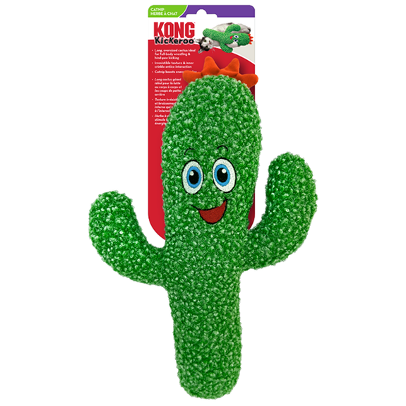 Kickeroo Cactus Crinkle Plush Catnip Cat Toy