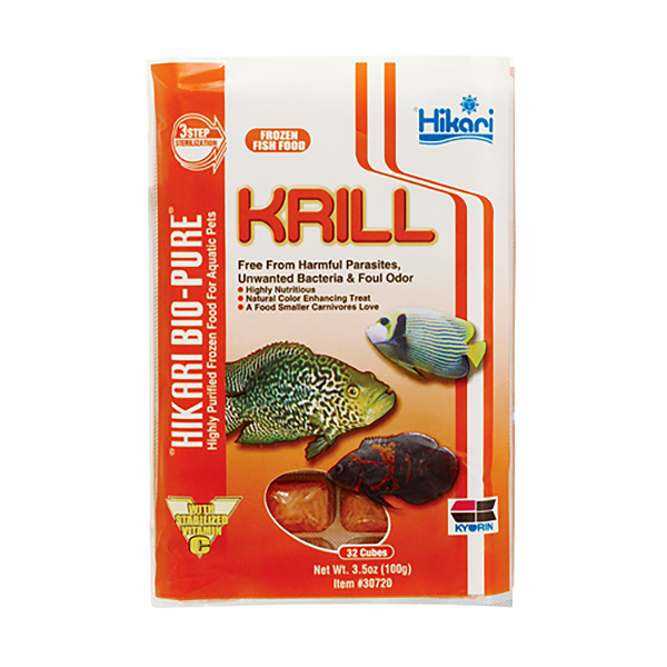 Bio-Pure Krill Frozen Aquarium Fish Food & Treat