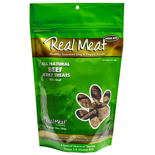 Large Bitz All Natural 95% Beef Grain-Free Jerky Large Breed Dog Treats