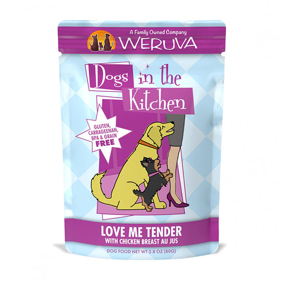Dogs in the Kitchen Love Me Tender Grain-Free Chicken Dog Food Pouch