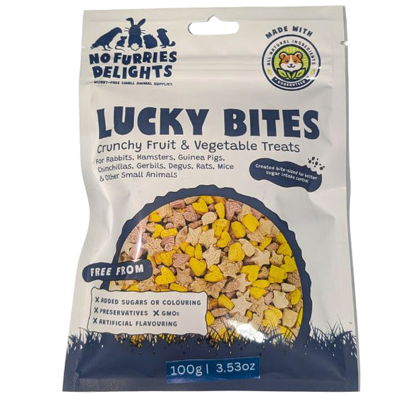 Lucky Bites Crunchy Fruit & Vegetable Treats for Small Animals