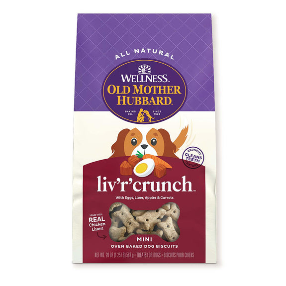 Classic Liv'R'Crunch Mini Crunchy Biscuit Treats for Dogs